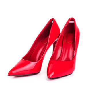 Red high heel women shoes