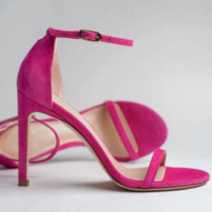 Pink summer female sandals.